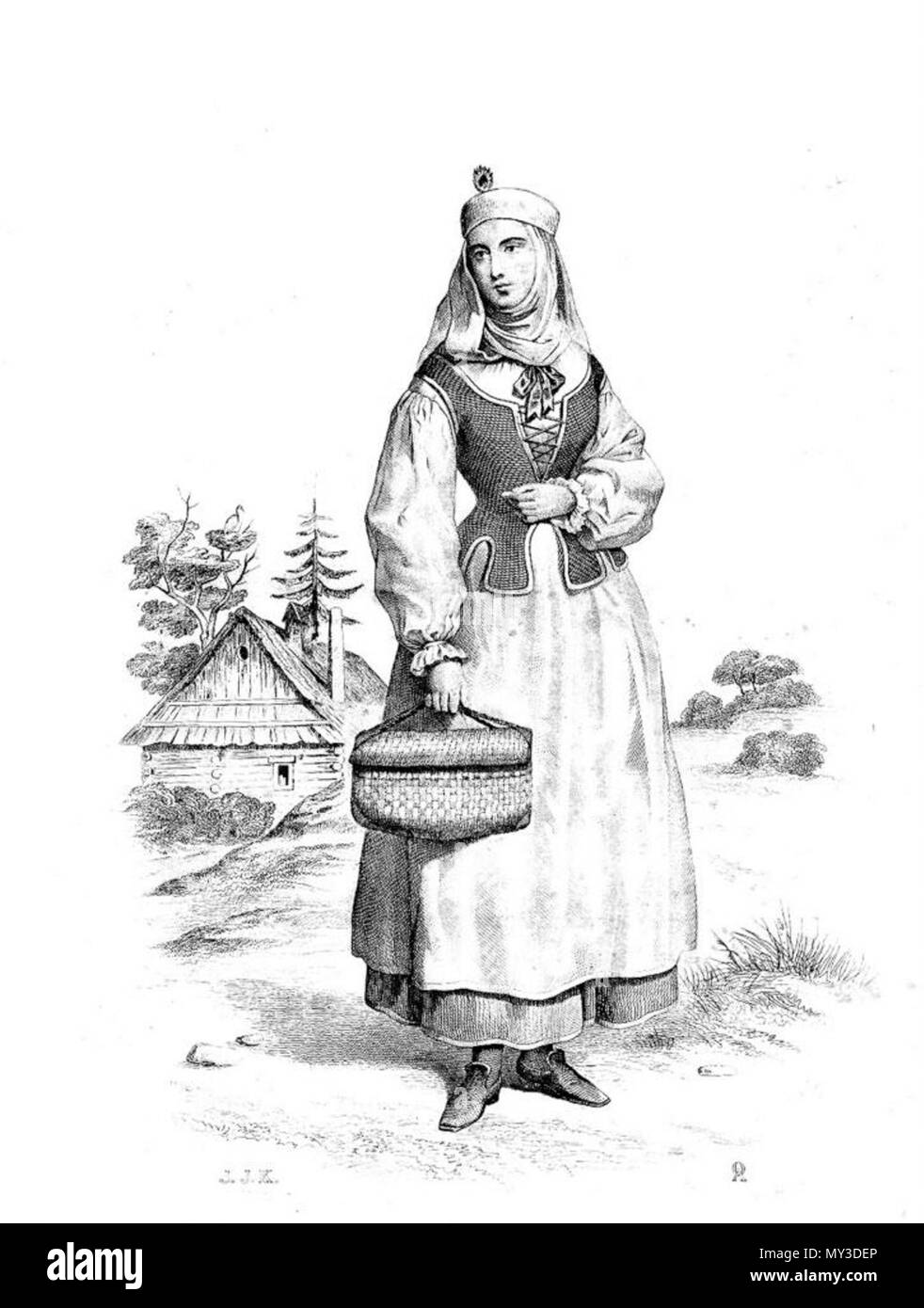 584 Волинянка околиць Кобрина з Banque D'Images