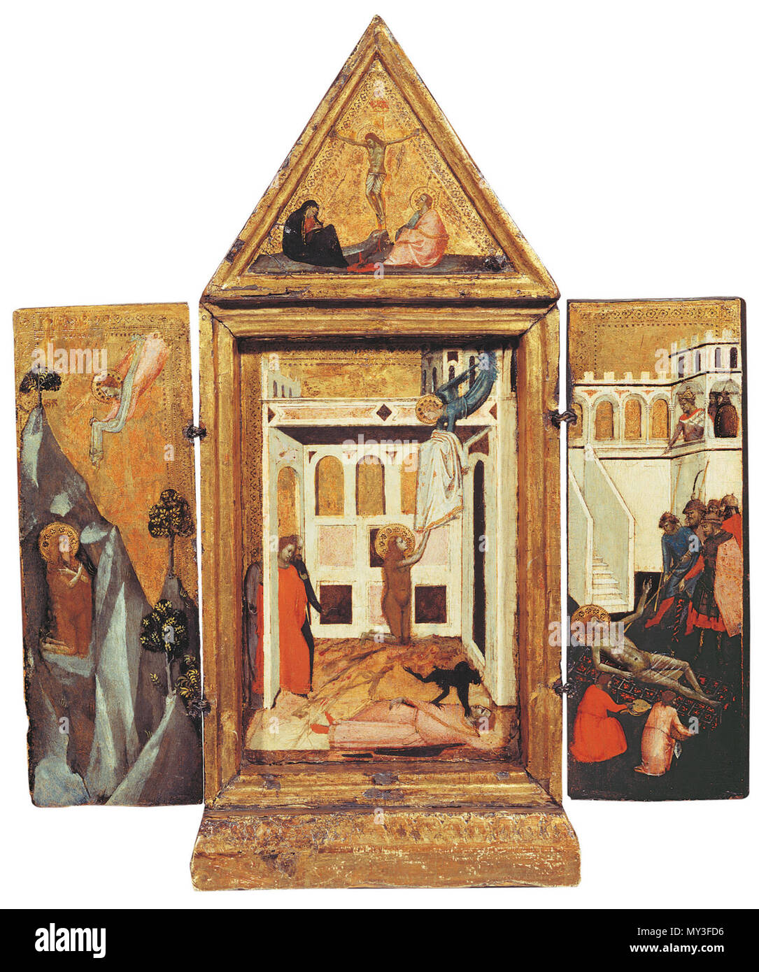 . Anglais : Andrea di Cione Orcagna, retable. 1340-45. Newark (Delaware), Alana Collection . 11 décembre 2008. Orcagna 14 3a Andrea di Cione Orcagna, retable. 1340-45. Le Delaware, Alana Collection Banque D'Images