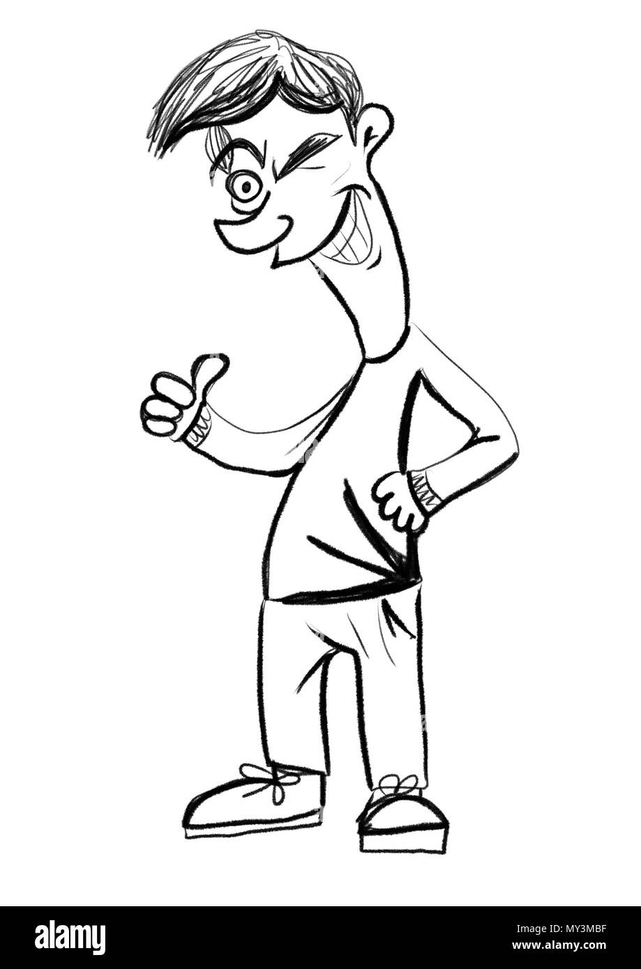 Handyman illustration Banque D'Images