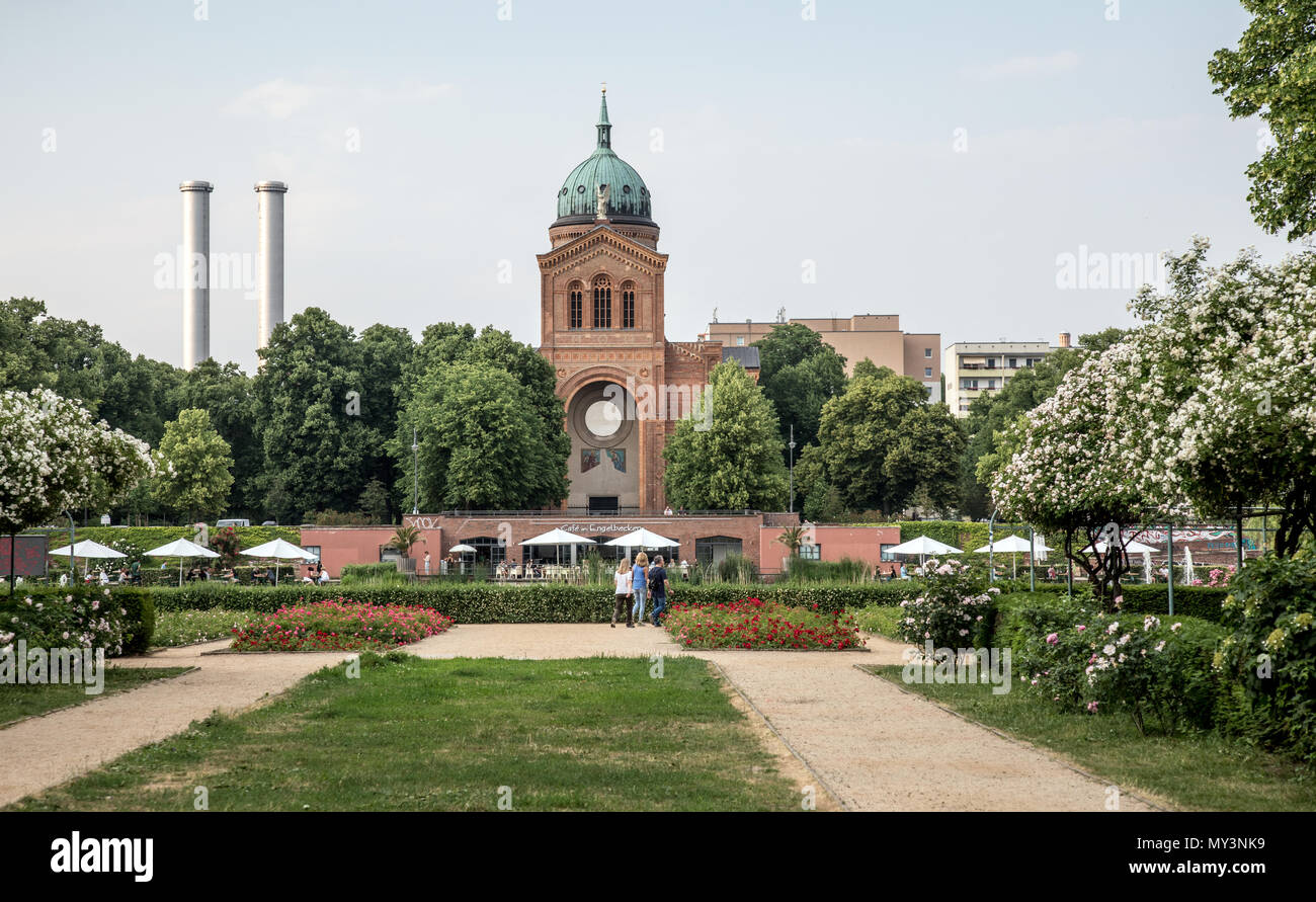 St Michaels Church et anges et lavabo Berlin Allemagne Banque D'Images