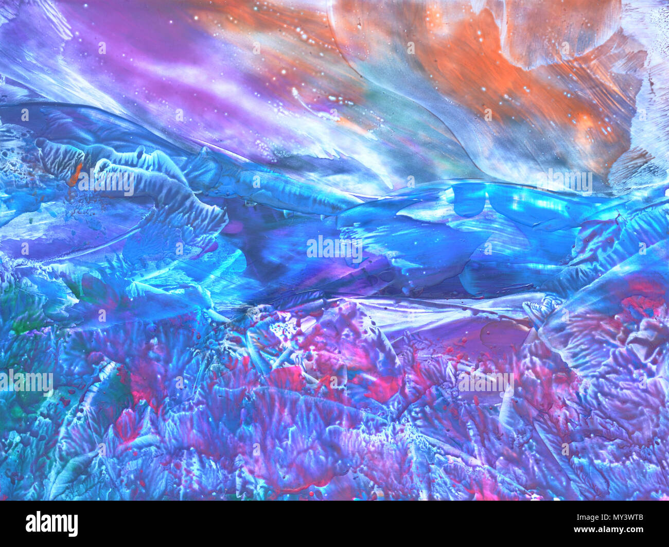 Peinture, Mountain Banque D'Images