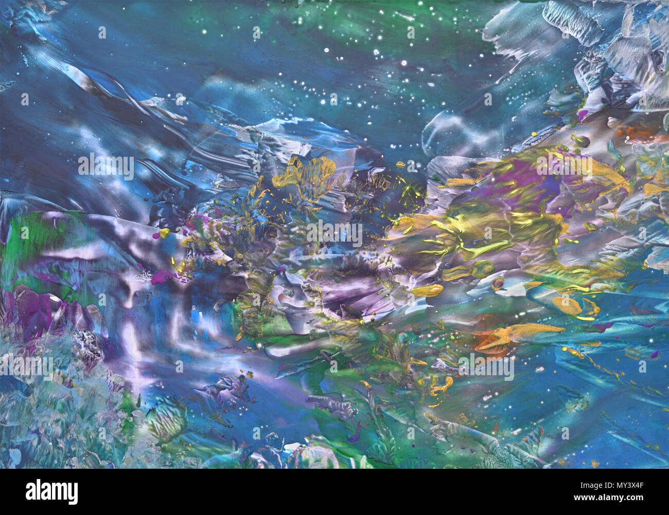 La peinture abstraite Banque D'Images