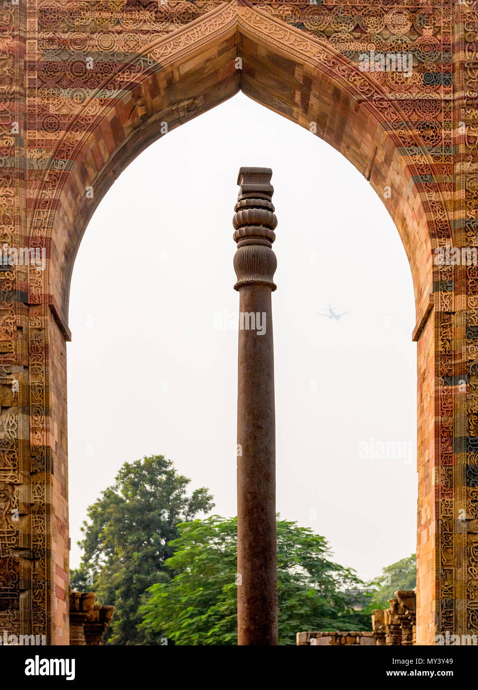 Complexe de Qutb Minar à Delhi Banque D'Images