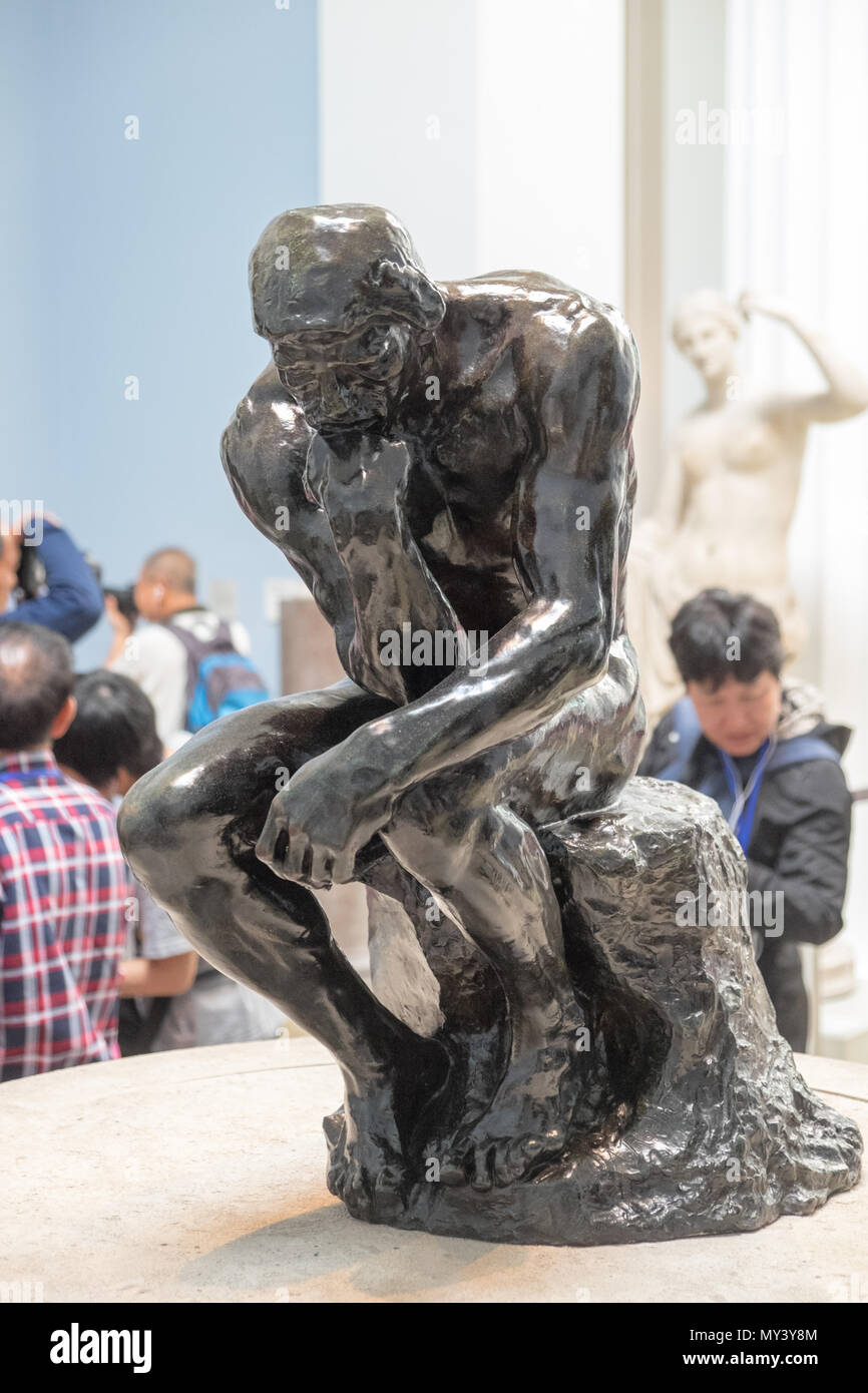 Rodin, le penseur le penseur,,,British Museum,Londres,Angleterre,capital,UK,GB,English,la,Europe,Europe, Banque D'Images