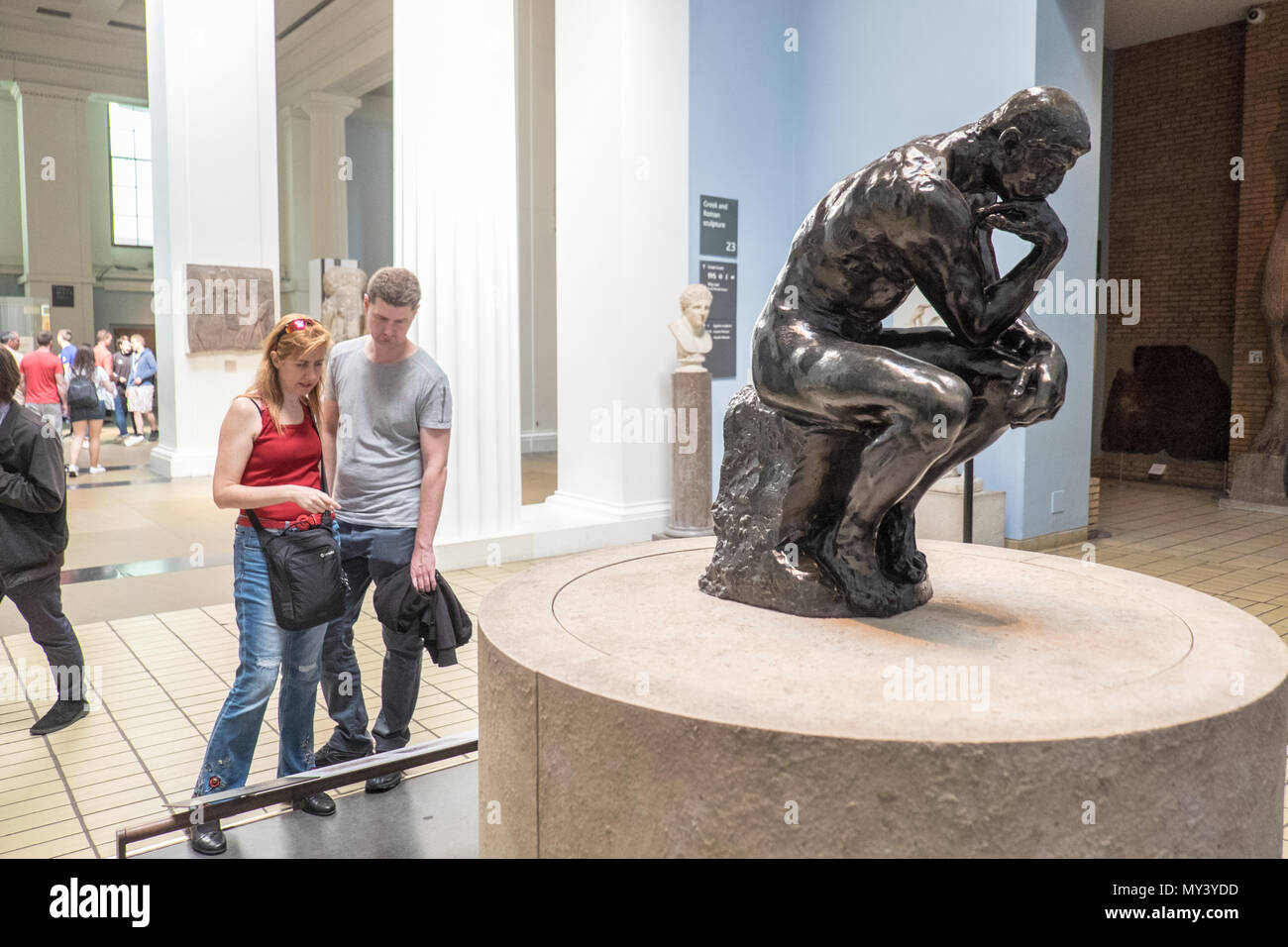 Rodin, le penseur le penseur,,,British Museum,Londres,Angleterre,capital,UK,GB,English,la,Europe,Europe, Banque D'Images