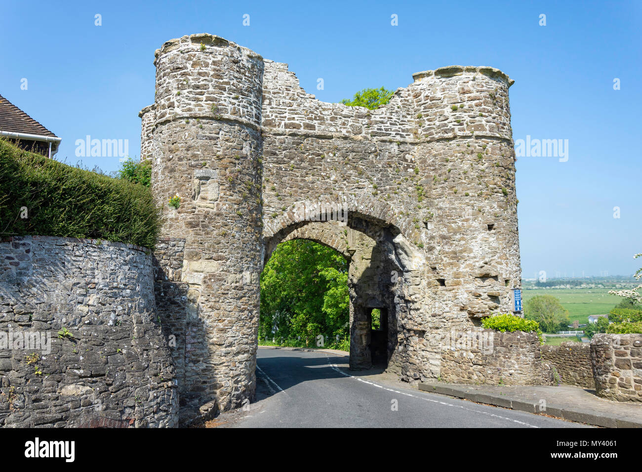 13e siècle Le Strand Gate, Strand Hill, Rye, East Sussex, Angleterre, Royaume-Uni Banque D'Images