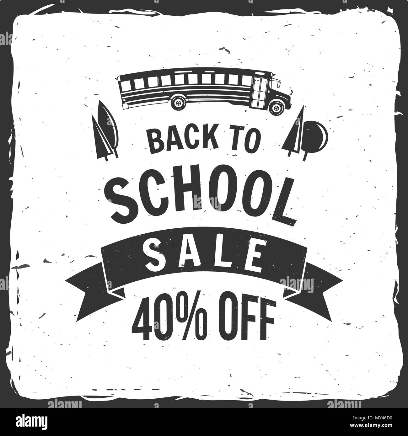 Retour à l'école du design. Pour la publicité, la promotion, affiche, dépliant, blog, l'article, les médias sociaux, le marketing ou la bannière Retour à l'École d'illustration vectorielle Illustration de Vecteur