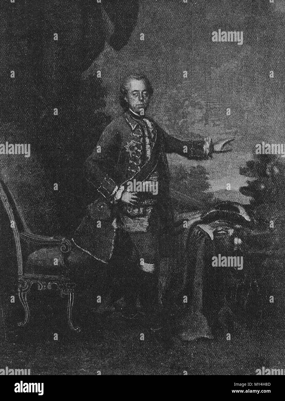 . Anglais : Karl Gotthelf von Hund und Altengrotkau (1722-1776). Fondateur de la Strikte. Observanz 1910. Numérisation en Saddhiyama. 97 Carl von Hund und Altengrotkau Gothelf Banque D'Images