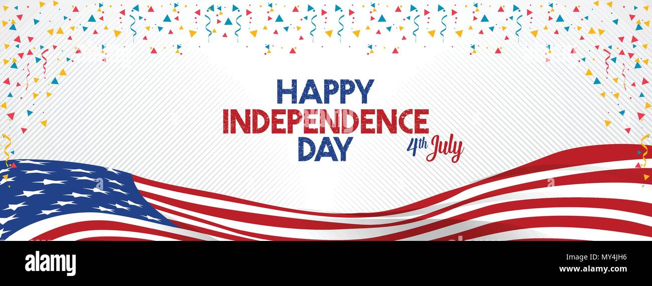 4 juillet joyeuse fête de l'indépendance de l'état de l'Amérique latine Illustration de Vecteur