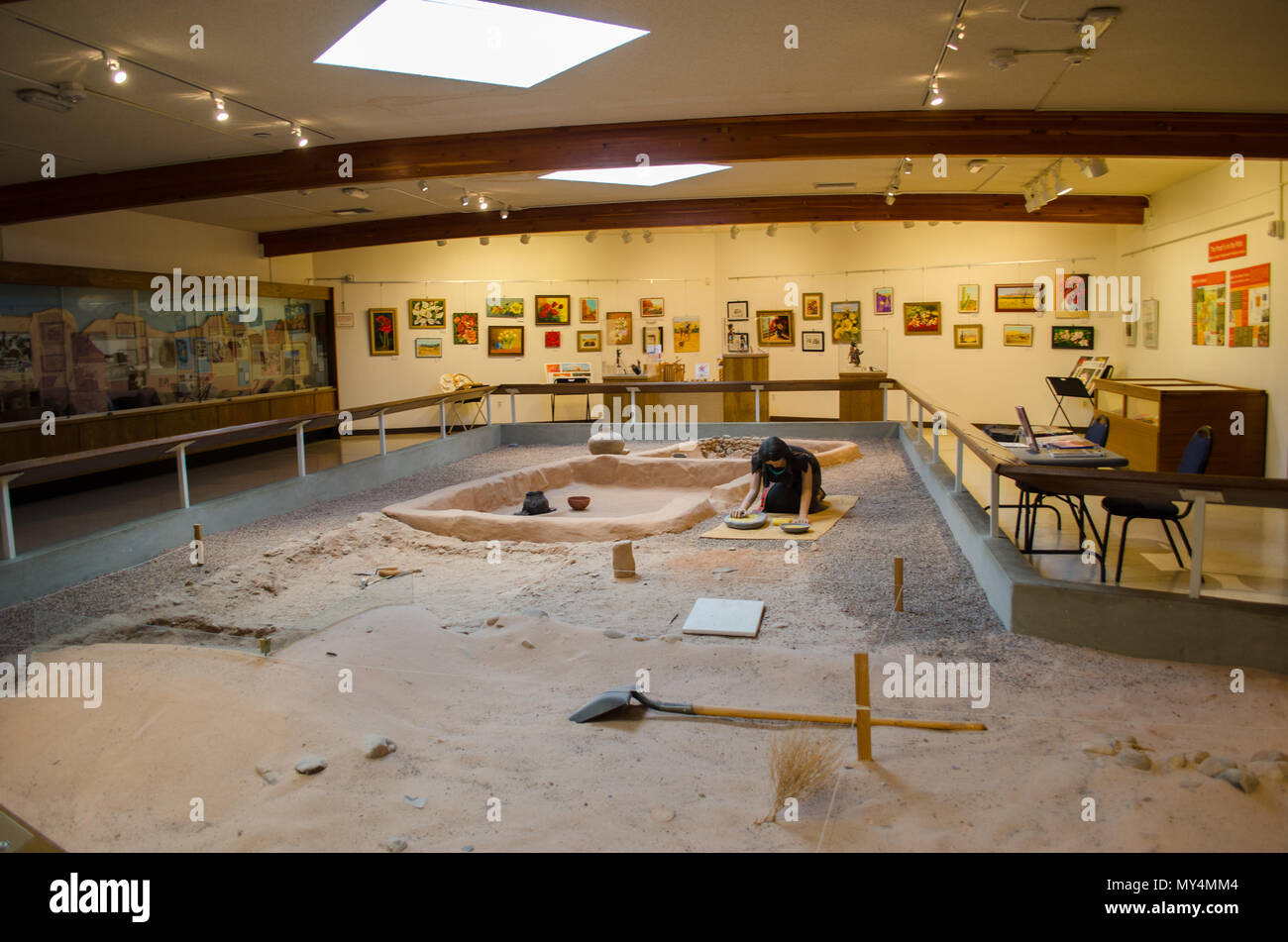 Musée de la ville perdue en vedette d'une fouille archéologique et de restauration d'une communauté indienne Anasazi Pueblo ou d'environ 1 000 ans. Banque D'Images