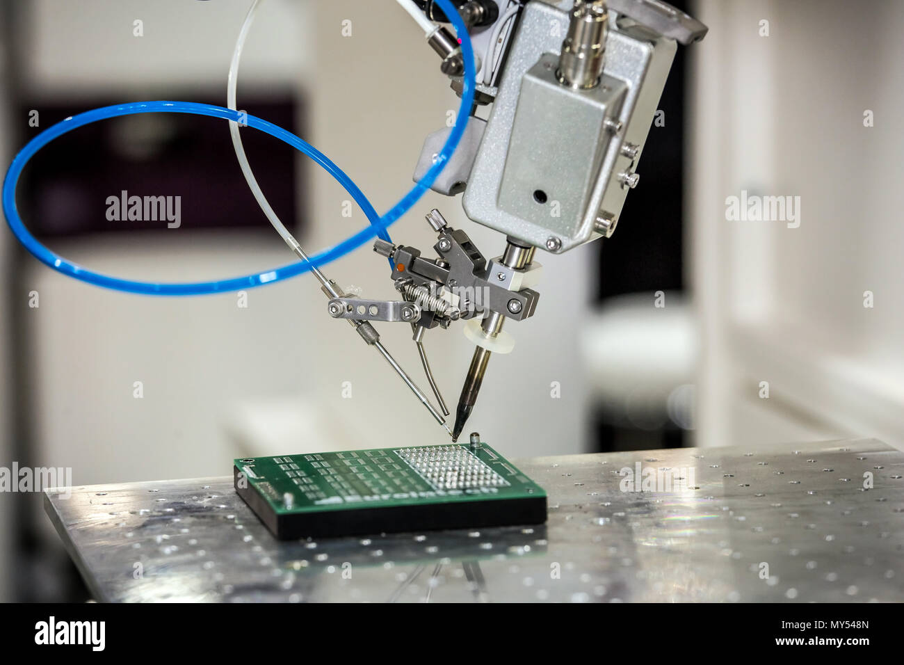 Robot de Soudage de bureau Banque D'Images