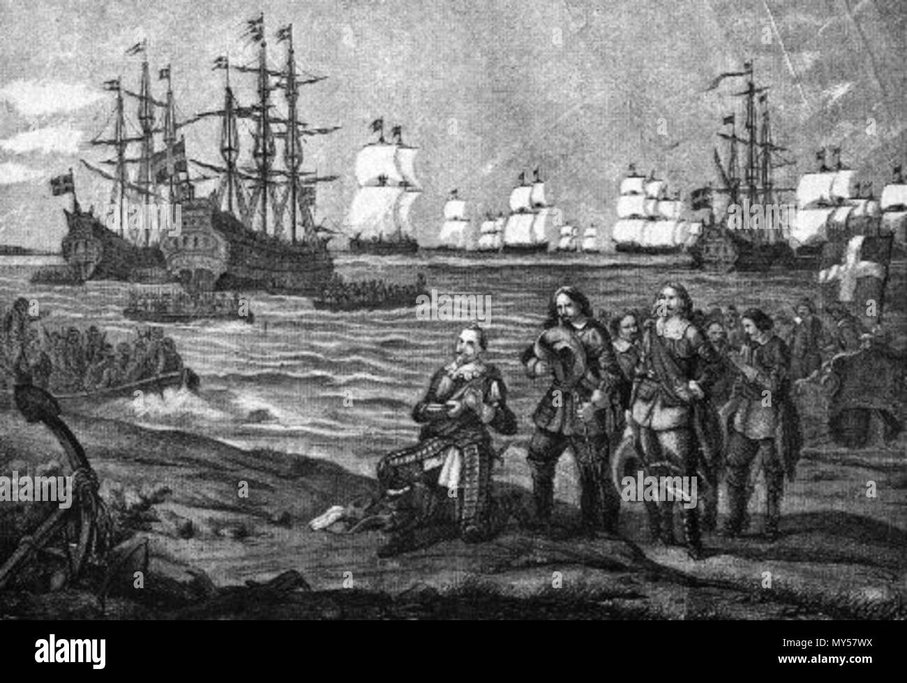 . Svenska : Gustav II Adolf landstiger j'Allemagne . Ce fichier n'est pas informations sur l'auteur. Gustave II Adolphe 223 landstiger j'Allemagne Banque D'Images