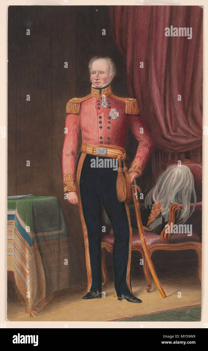 . Anglais : Portrait de Sir Richard Bourke par l'artiste australien Arthur Levett Jackson (1834-1888). Portrait daté 1874. 29 décembre 2010, 06:35:31. Arthur Levett Jackson (1834-1888) 433 Portrait de Sir Richard Bourke 1874 Banque D'Images