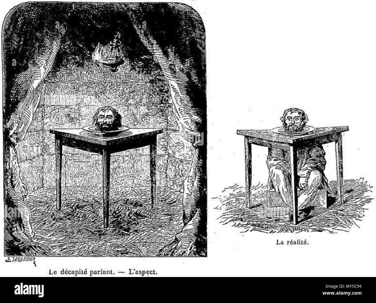 315 Le décapité parlant (aspect et réalité) Banque D'Images