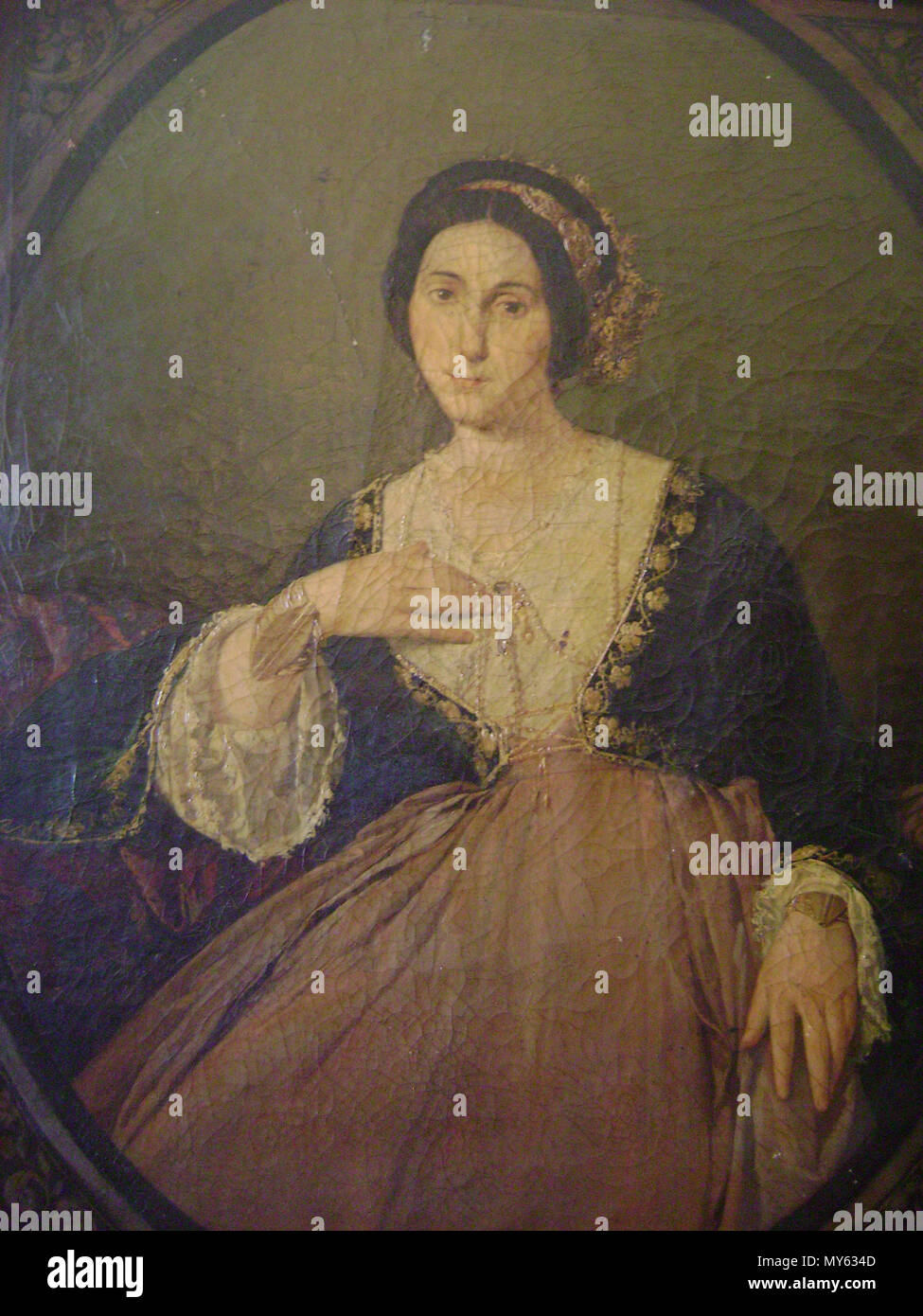 . Anglais : Christina Ioustini Χατζηαποστόλου Χριστίνα Chatziapostolou Ελληνικά : . 1842. Peintre inconnu 111 Ioustini Chatziapostolou Christina Banque D'Images