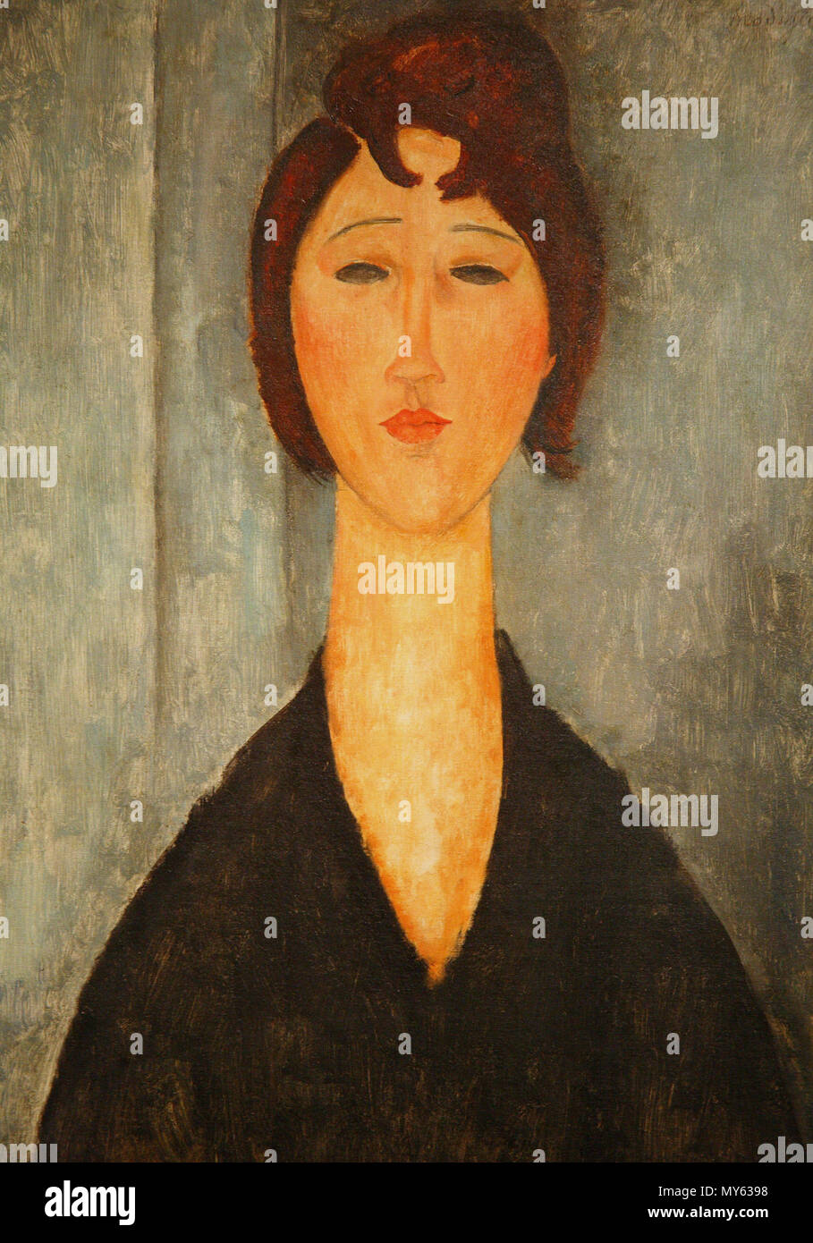 . Portrait d'une jeune femme . 1918. Amedeo Modigliani (1884-1920) Амедео Модильяни ; Autres noms d'Модильяни Модильяни А. Модильяни Амедео ; ; ; Модильяни Модильяни Амадео Амадео ;, Амадео Модильяни Italian-Jewish ; Description peintre et sculpteur Date de naissance/décès 12 Juillet 1884 24 janvier 1920 Lieu de naissance/décès Livourne Paris période de travail 1907-1920 lieu de travail Paris contrôle d'autorité : Q120993 : VIAF 17232808 ISNI : 0000 0001 2276 9863 ULAN : 500026509 RCAC : n79059541 35357248 432 ALN : WorldCat Portrait d'une jeune femme, Amedeo Modigliani, 1918, New Orleans Museum of Art Banque D'Images