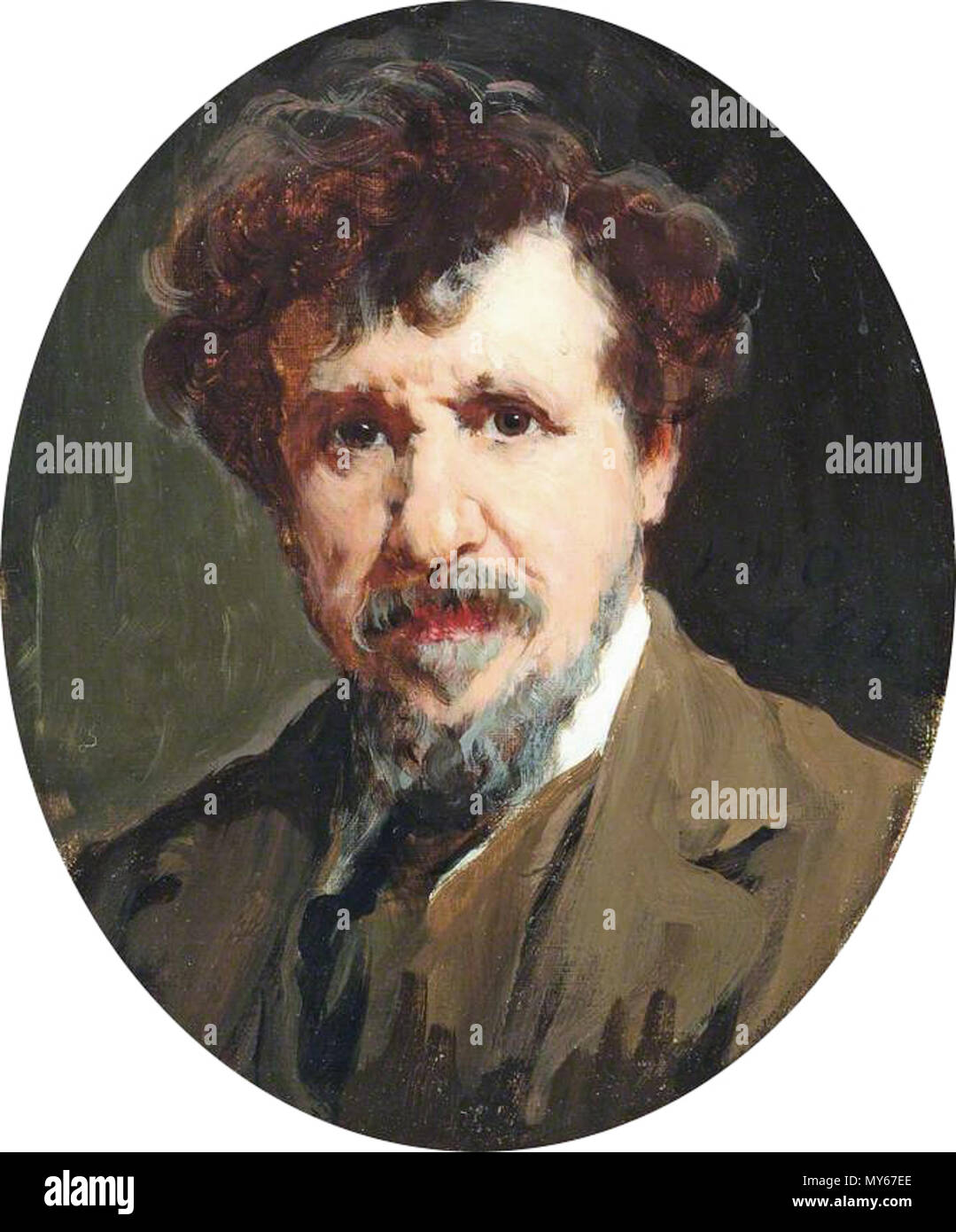 . Anglais : Thomas Oldham Barlow (1824-1889), RA Huile sur toile 34,5 x 29,7 cm 1882 . 1882. Walter William Ouless (1848-1933), portraitiste Anglais Description Date de naissance/décès 21 Septembre 1848 25 décembre 1933 Lieu de naissance/décès Saint Helier Londres contrôle d'autorité : Q7966424 : 95758598 VIAF ULAN : 500012705 RKD : 61234527 Thomas Oldham Barlow, par Walter William Ouless Banque D'Images