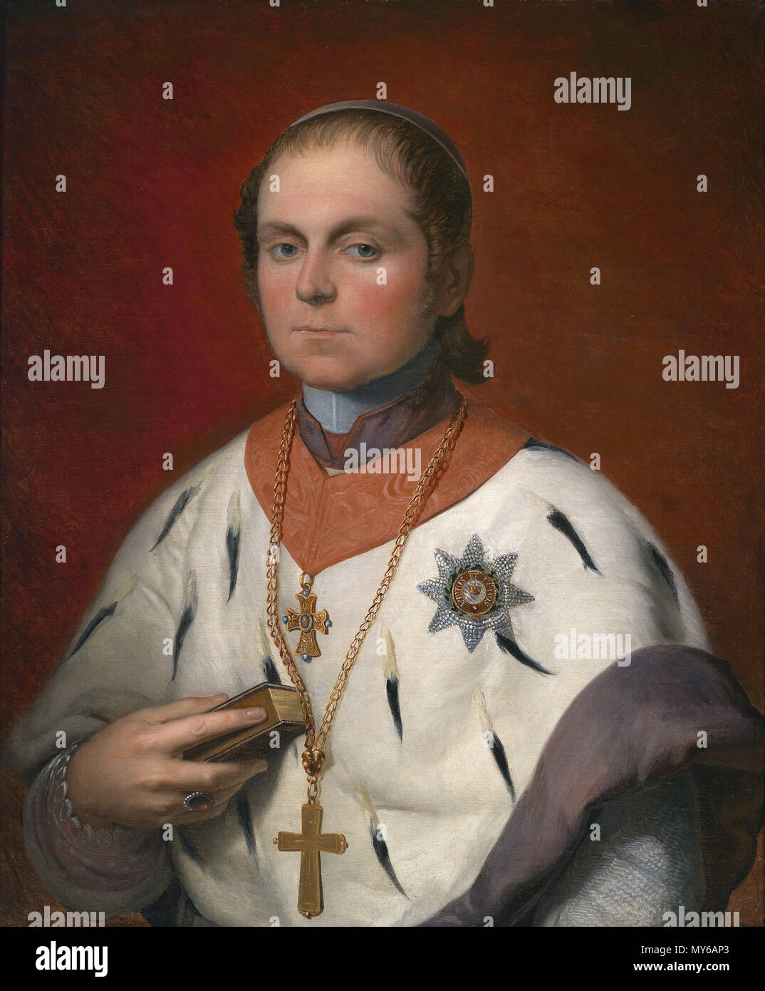 . Eichstätter Bischofs Georg von Oettl (1794-1866) . 19e siècle. Giovanni Silvagni (1790-1858) 75 Bischof Georg von Oettl (1794-1866) par Giovanni Silvagni Banque D'Images