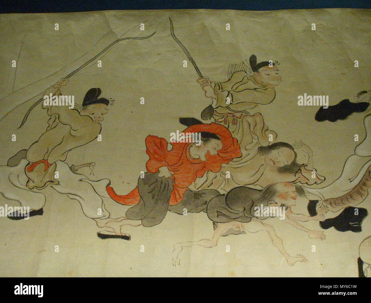 . Le Giappone xix secolo, rotolo con gara fallica . 7 janvier 2005, 05:34:09. sailko 210 Giappone xix secolo, rotolo con gara fallica 03 Banque D'Images