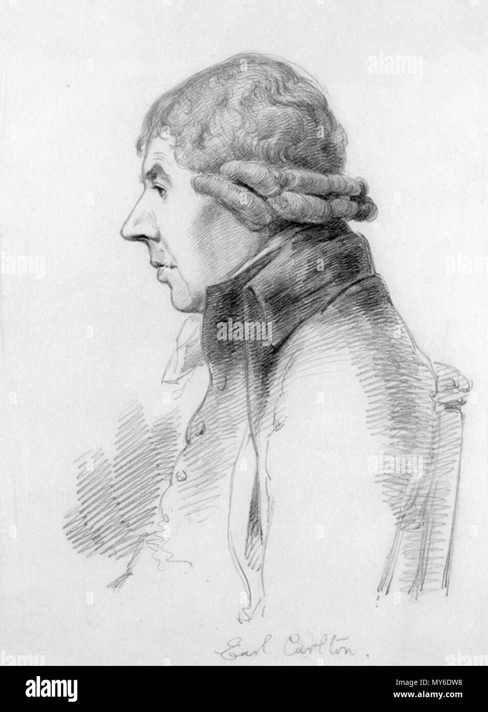 . Anglais : Hugh Carleton, 1er vicomte Carleton (1739-1826) . Entre 1802 et 1814 circa circa. William Daniell, après George Dance 12 1stViscountCarletonOfClare Banque D'Images