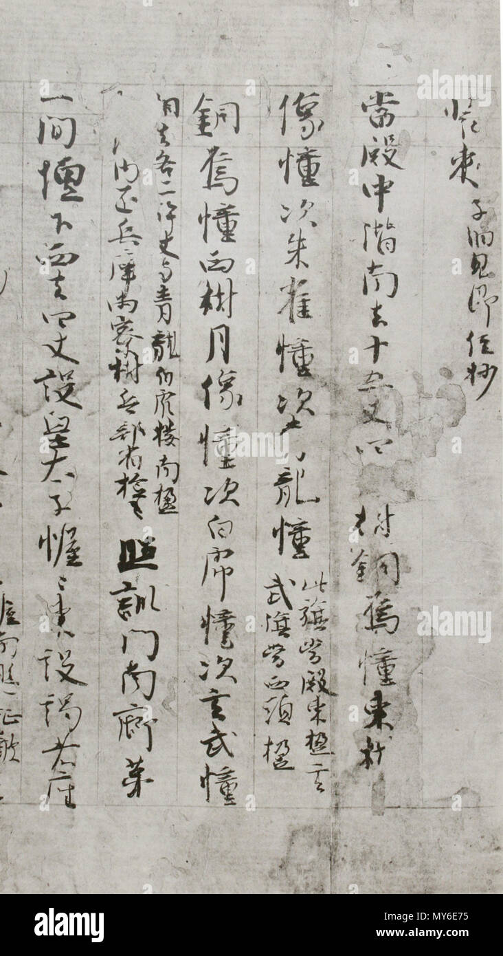 . Anglais : Manuel sur l'étiquette de cour, HOKUZAN SHO, manuscrit, Transcription de l'original au début du xie siècle par Fujiwara no Kintō, Encre sur papier, 28,6cm de hauteur, deux morte : volume 3e et 7e, attribué à Fujiwara no Korefusa(1030-1096) , IkutokukaiMaeda Ikutokukai Maeda, Tokyo, Japon 日本語 北山抄 藤原伊房 前田育徳会 : . Ce fichier n'est pas informations sur l'auteur. Hokuzansho MaedaLibrary 244 ms Banque D'Images