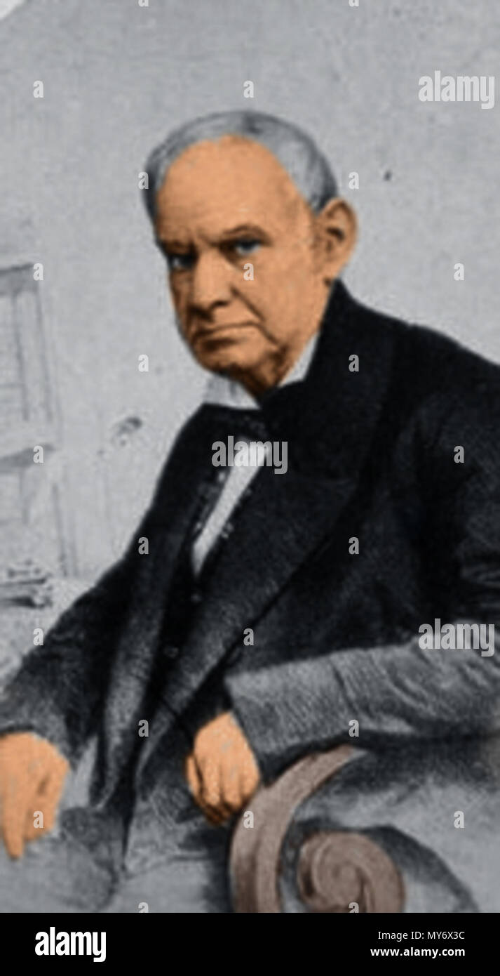 . Español : Copia fotográfica de un retrato pictórico del escritor y político argentino, autor de la letra del Himno Nacional Argentino. 1860. Vicente Lopez 1860 inconnu 549 Banque D'Images