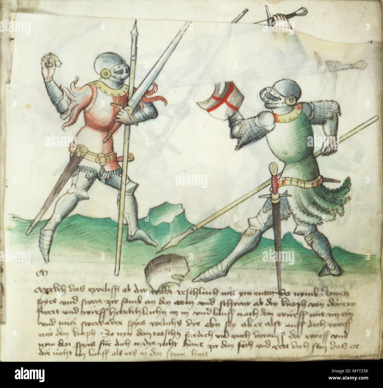 . Anglais : De la Stephansdom Mme KK5013, intitulé Gladiatoria après l'inscription au début de la Bibliothèque Jagellonne Mme Germ.Pinte.16 (un autre exemplaire du manuscrit). 12 septembre 2005, 00:28:32. 374 anonyme Mme KK5013 06r Banque D'Images