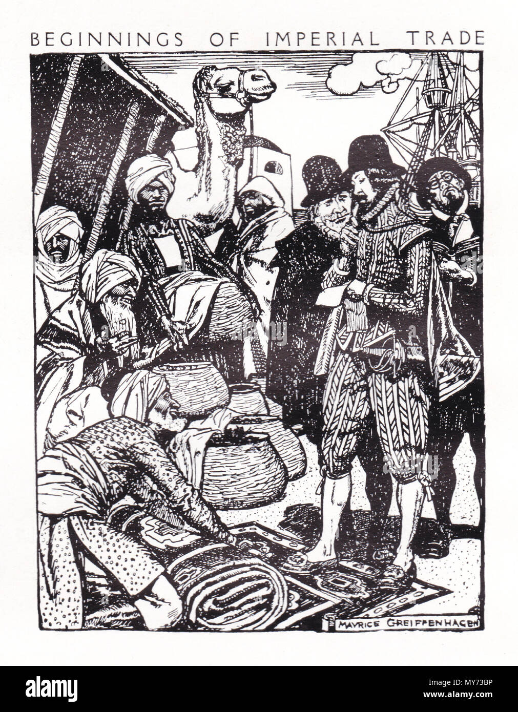 68 débuts de commerce impériale, Maurice Greiffenhagen Banque D'Images