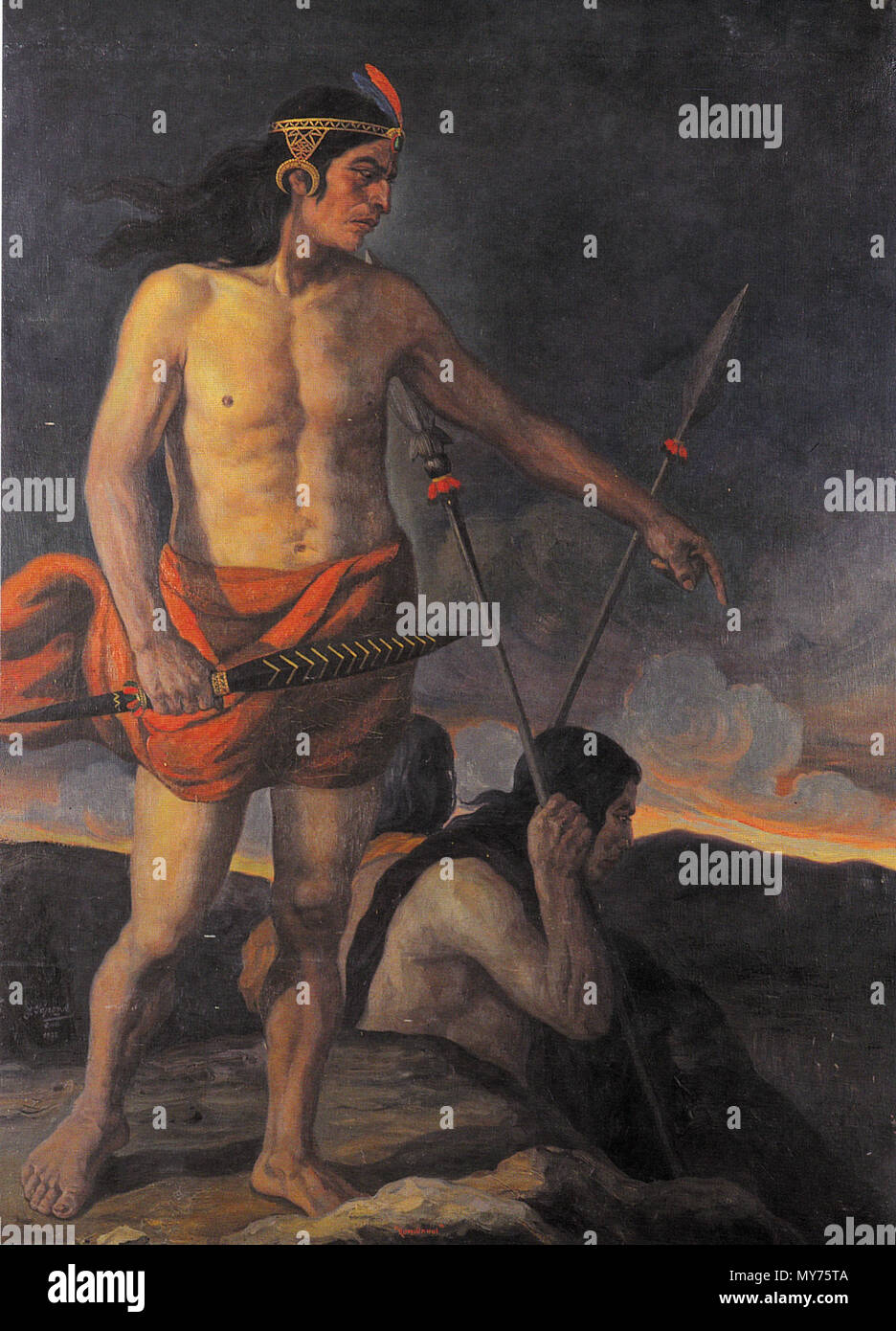 464 Rumiñahui, por José Yépez A. (1925) Banque D'Images