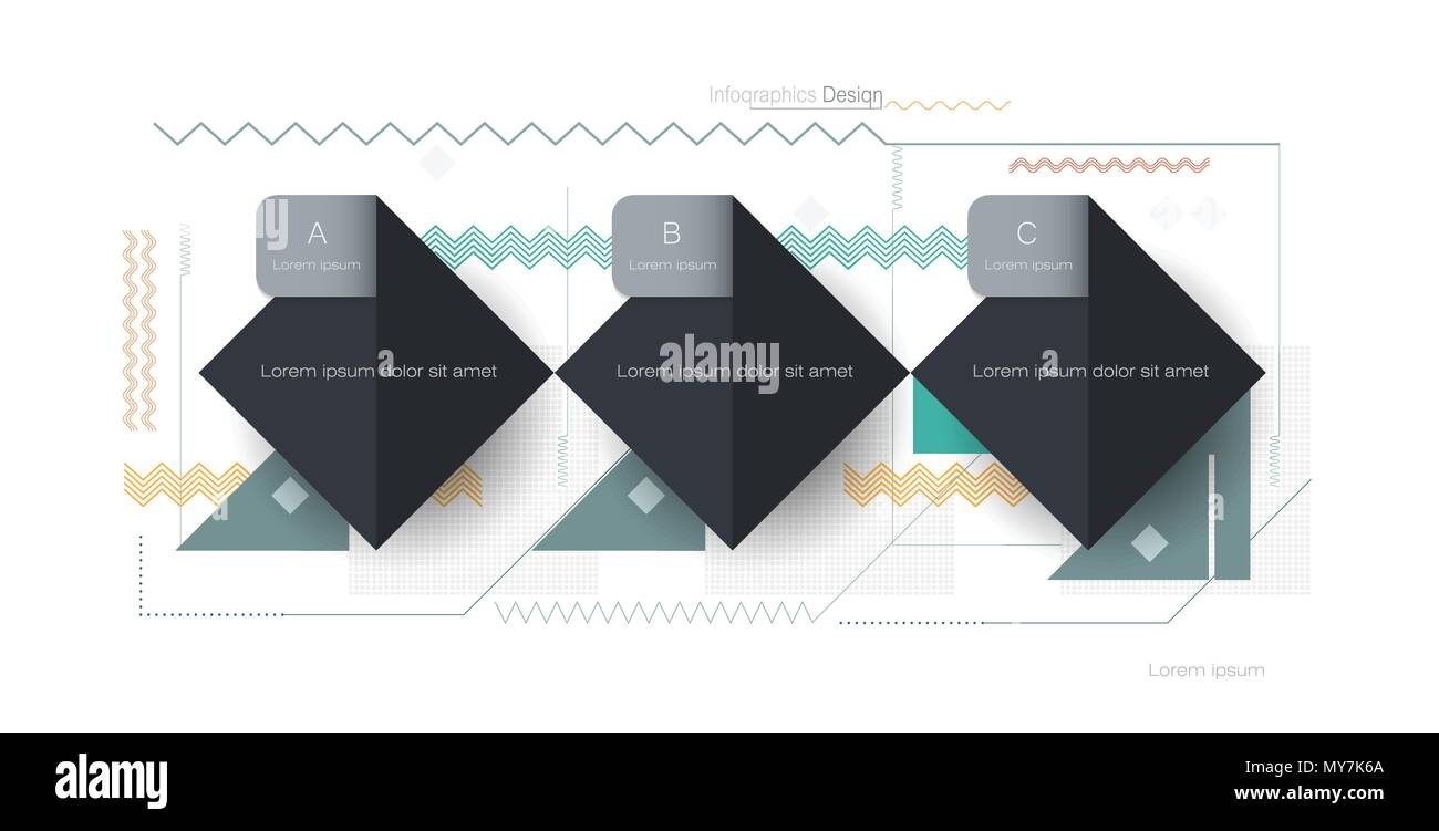 Vector Illustration cool abstract background géométrique. Blank géométrie simple, en forme de triangle. Dessin de composition pour le contenu, infographie, mo Illustration de Vecteur