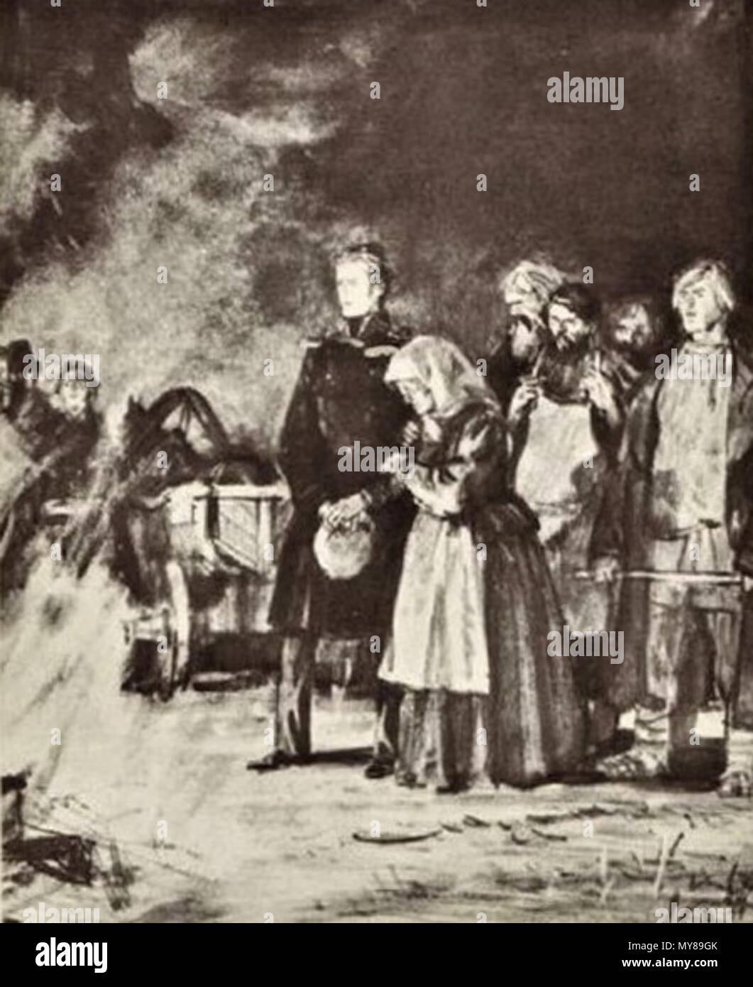 « Дубровский 577". Дубровский няней горящего дома у с Banque D'Images