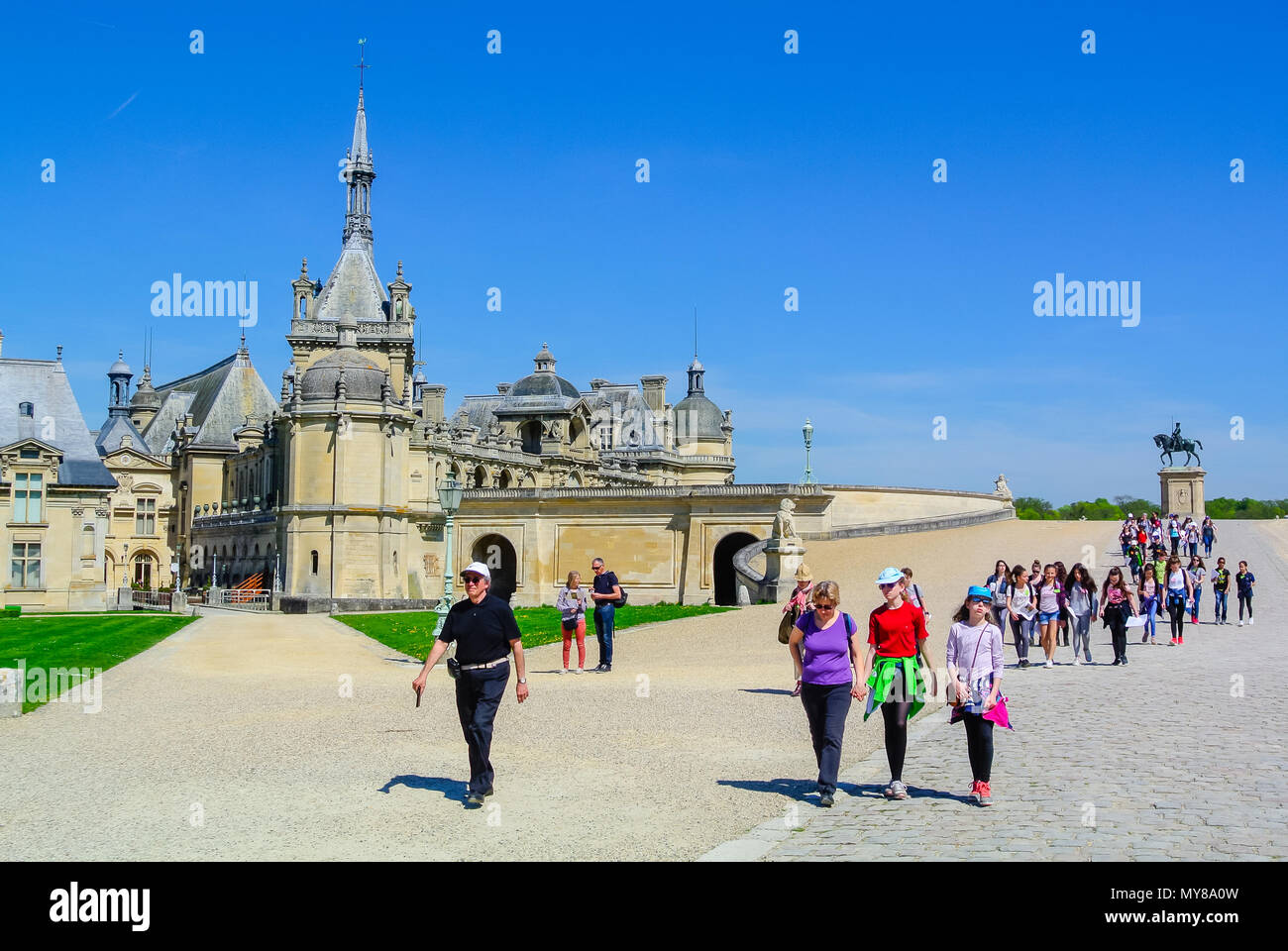 Château de Chantilly Château de Chantilly (Oise, France), Banque D'Images