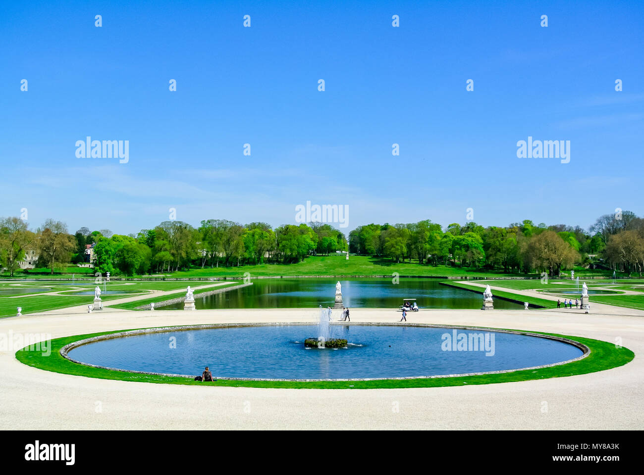 Château de Chantilly Château de Chantilly (Oise, France), Banque D'Images