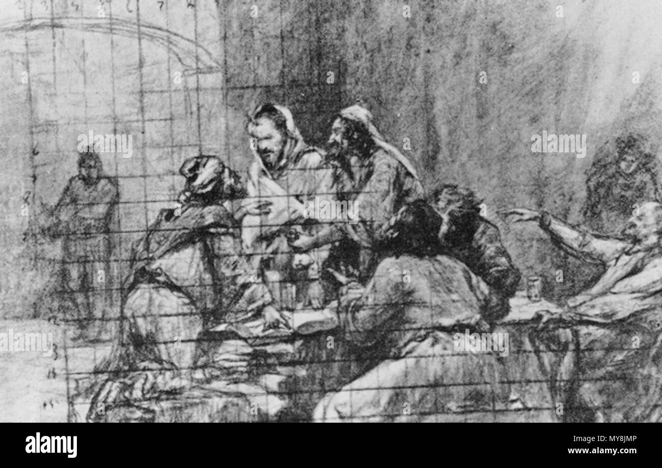 213 Giuda. Jarošenko schizzo di uno Banque D'Images