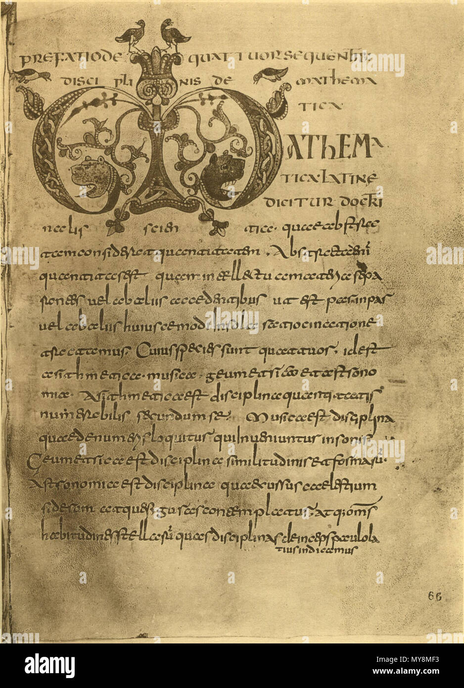 . Anglais : Isidore de Séville, Etymologiae, en ms. Vercelli, Biblioteca capitolare, CRED, fol. 66r. Deutsch : Isidor von Sevilla, Etymologiae, dans der Handschrift Vercelli, Biblioteca capitolare, CRED, fol. 66r. 9e siècle. 260 Isidore de Séville Isidore de Séville, Etymologiae, Vercelli Banque D'Images