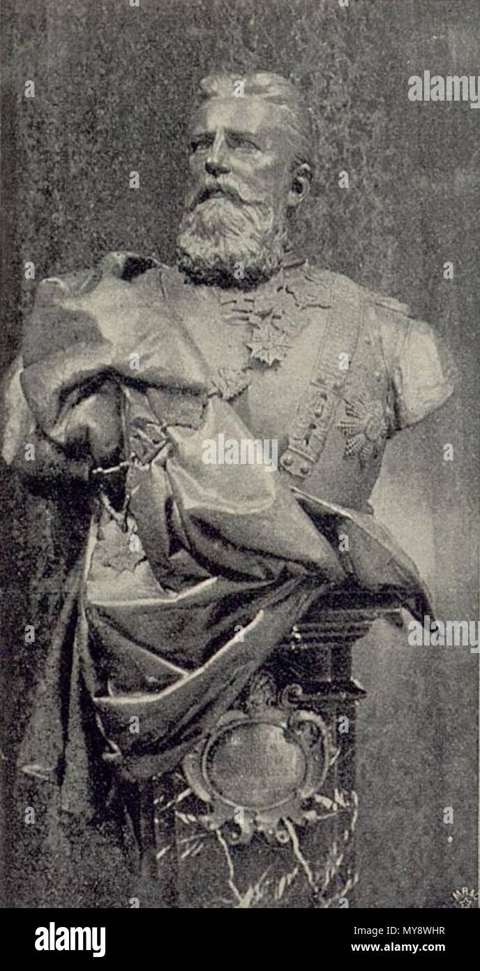 . Deutsch : Reinhold Begas - Kronprinz Friedrich Wilhelm (Kaiser Friedrich III.) im Zeughaus Berlin. vers 1900. Zander & Labisch 450 Reinhold Begas - Kronprinz Friedrich Wilhelm (Kaiser Friedrich III.) im Zeughaus Berlin. Aufnahme von Zander &AMP ; Labisch Banque D'Images