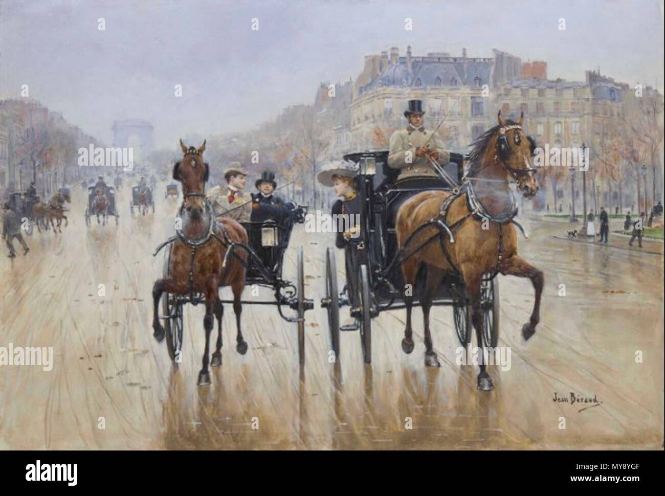 461 Rond-Point des Champs-Élysées Banque D'Images