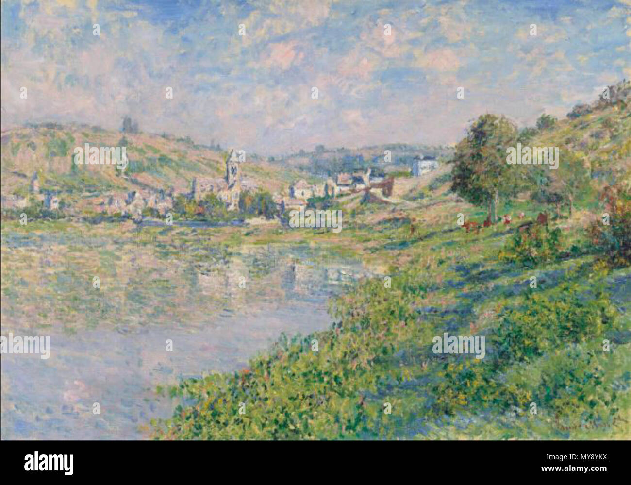 114 Claude Monet Vétheuil Banque D'Images