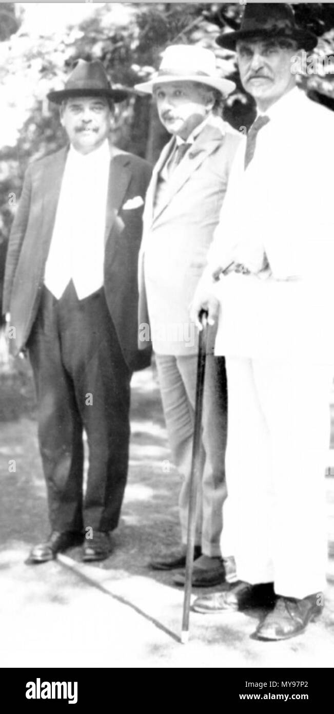 Albert Einstein 28 em Visita ao Jardim Botânico do Rio de Janeiro Banque D'Images