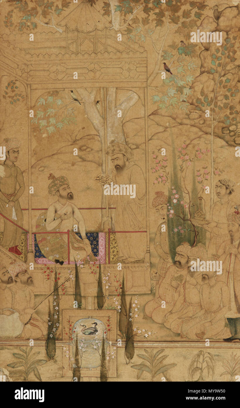 58 Babur-jardin Banque D'Images