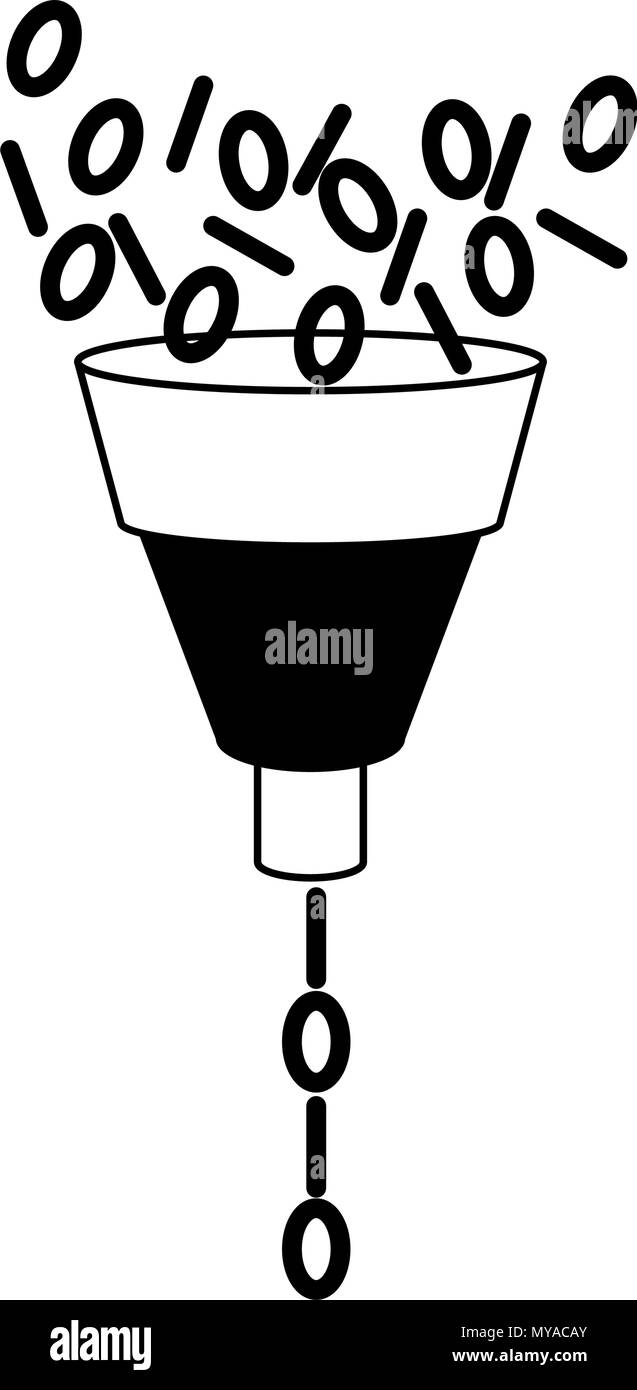Symbole d'apprentissage du code en noir et blanc Illustration de Vecteur