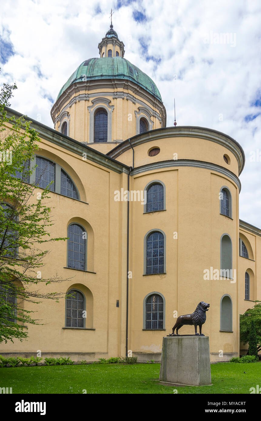 Basilique de Saint Martin, Weingarten, Baden-Wurttemberg, Allemagne. Banque D'Images