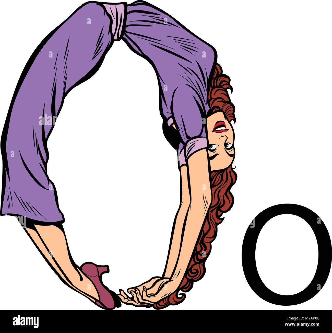 Lettre O oes. Les gens d'affaires alphabet silhouette Illustration de Vecteur