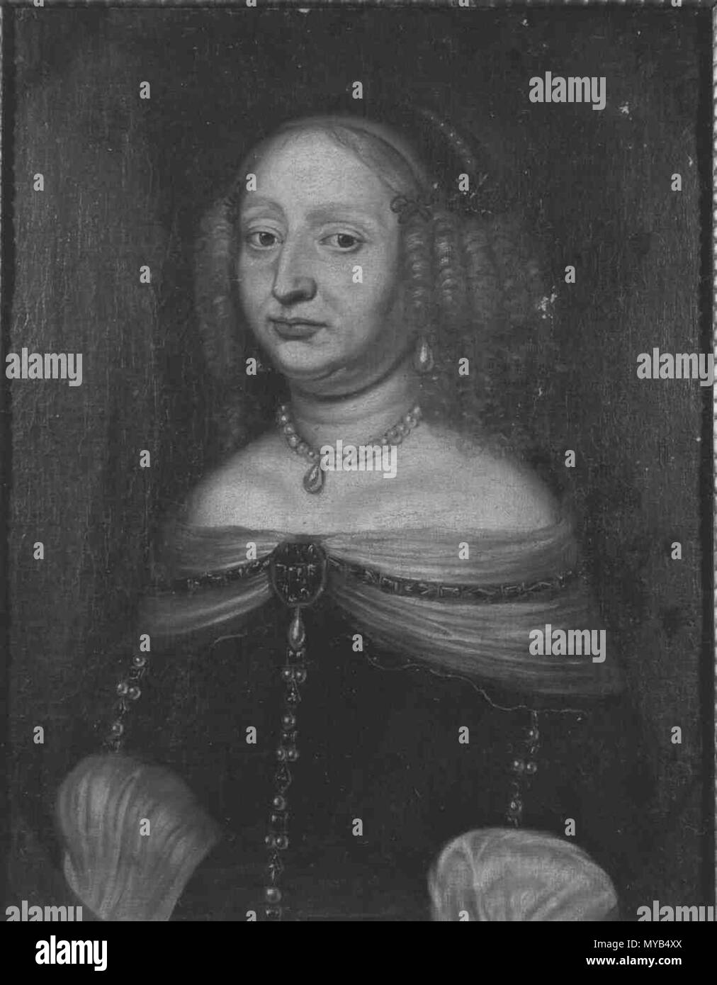74 Bildnis der Sophie Eleonore von Sachsen, Landgräfin von Hessen-Darmstadt, Gemahlin des Landgrafen Georg II. (1609-1671) Banque D'Images