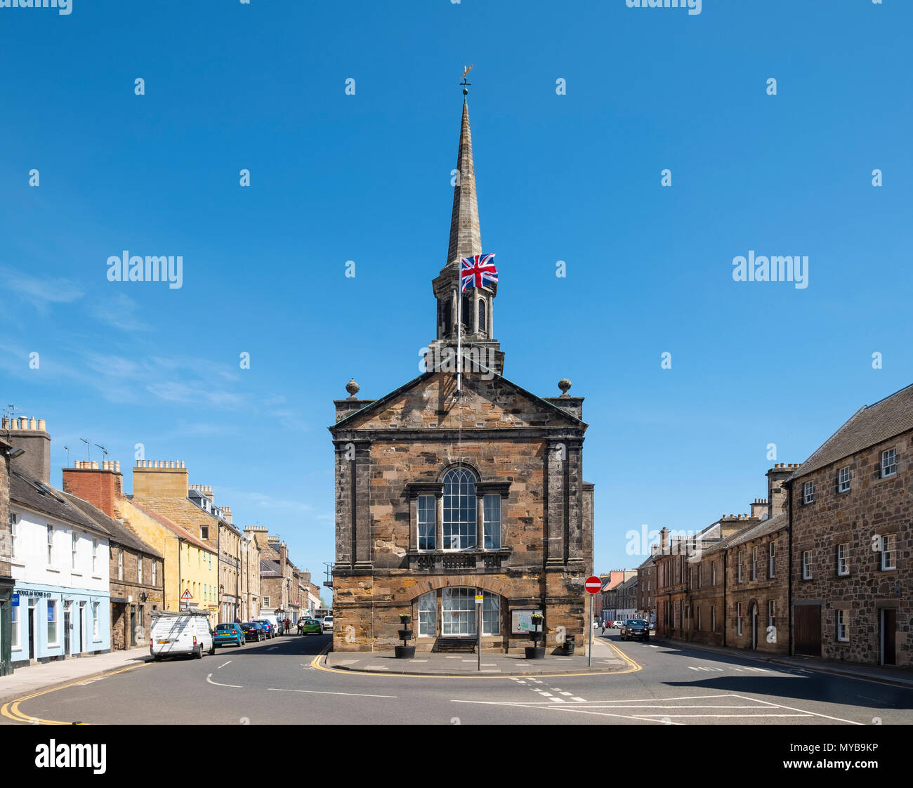 La maison de ville à Haddington , East Lothian, Scotland, UK Banque D'Images