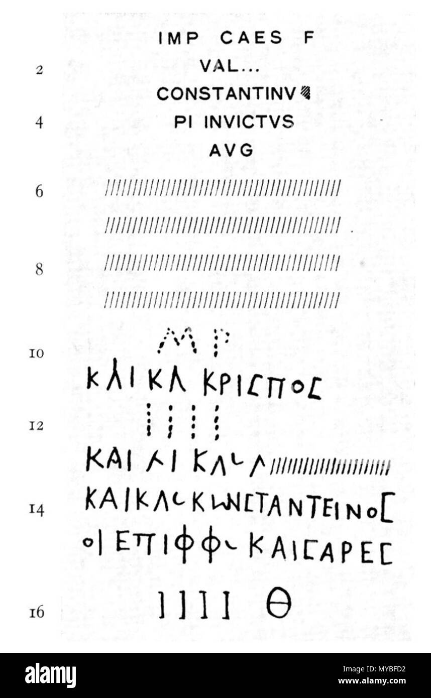 82 La charge de la Via Egnatia-815-14 au musée du Louvre (DAIN, inscr. n°3) Banque D'Images