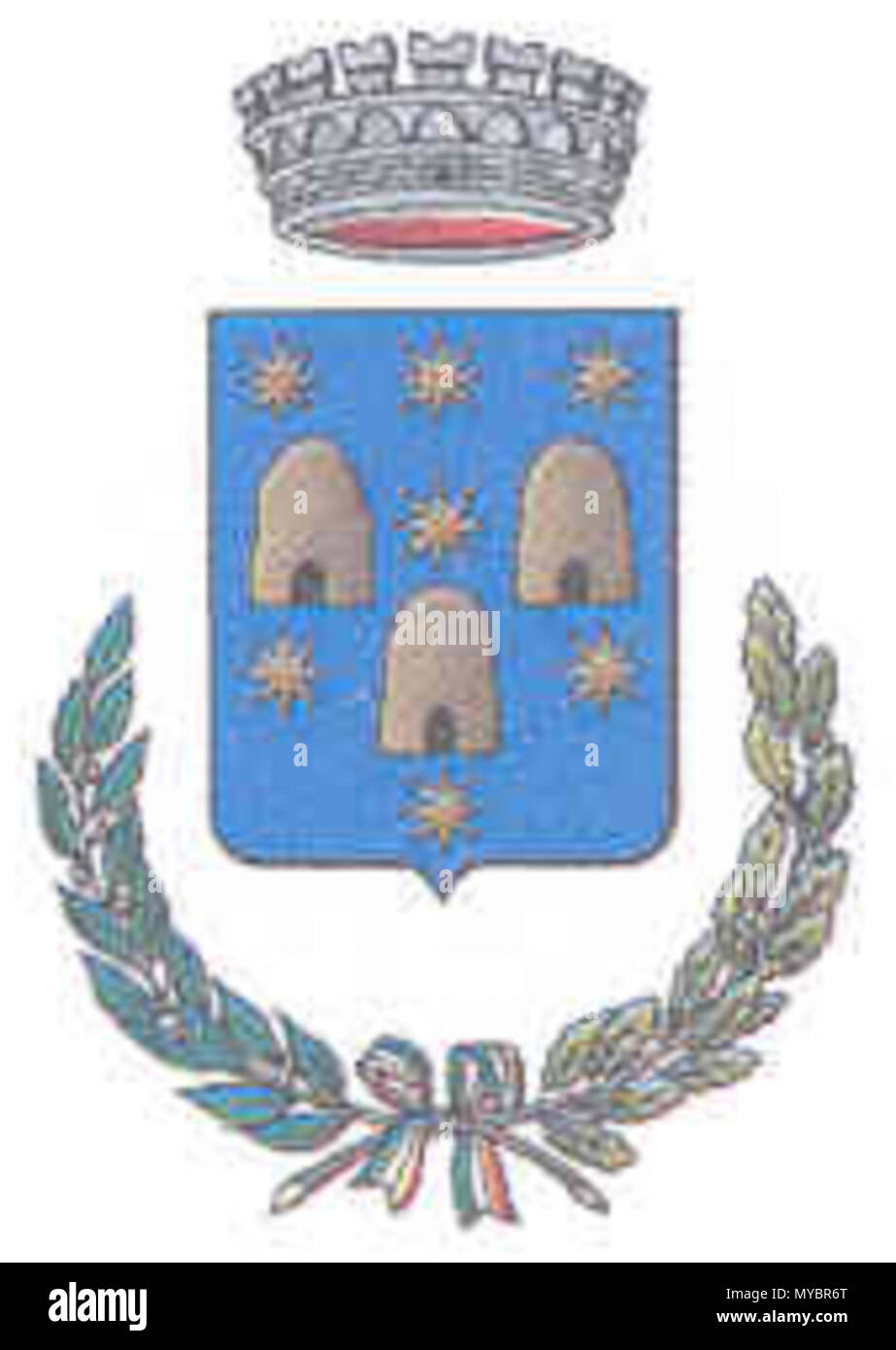 . Armoiries de la municipalité de Canzo (CO) - Italie . Ce fichier n'est pas informations sur l'auteur. Canzo stemma 95 Banque D'Images