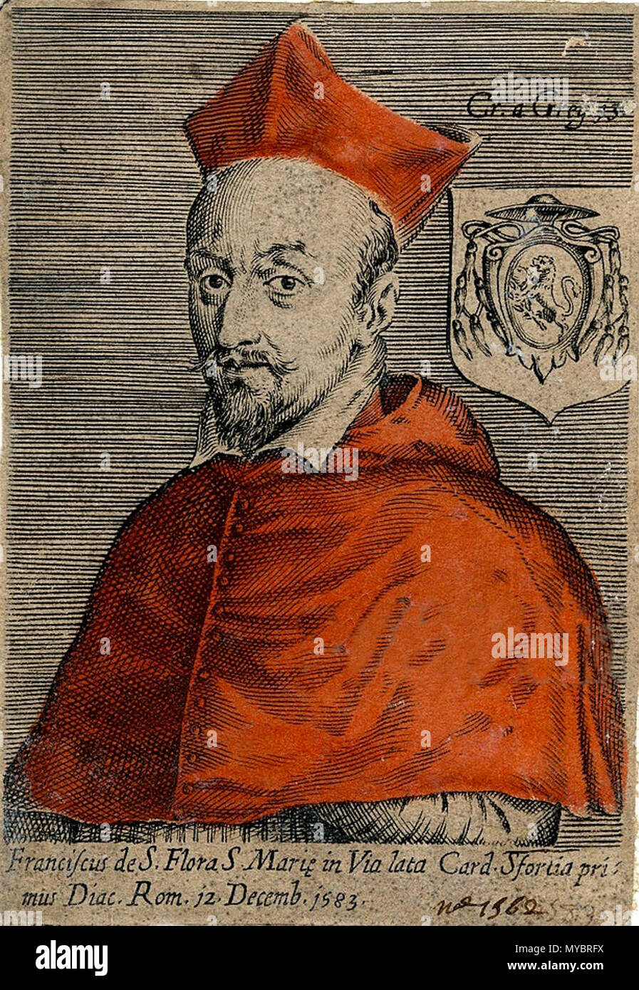 . Anglais : Francesco Sforza (Cardinal) . 25 novembre 2012, 23:23:04. Inconnu 97 Le Cardinal Francesco Sforza Banque D'Images