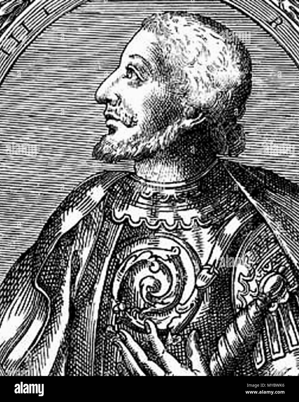 . Charles III de Naples, Charles II de Hongrie, Charles de Durazzo ou Charles Court . d'art est bien plus de 100 ans.. inconnu, ancien 106 Charles III de Naples (tête) Banque D'Images