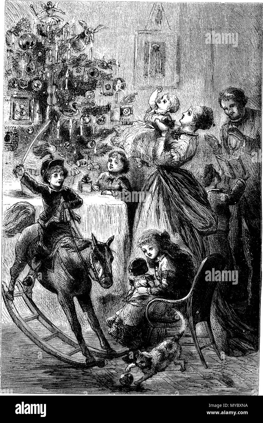 . La Chrétienté tout au long de Noël Christmas-tree . Janvier 1873. divers 111 tout au long de la Chrétienté - Le Noël de l'arbre de Noël Banque D'Images